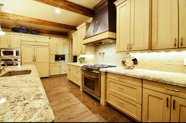 Almafi custom home — Kitchen Island Seating Flow