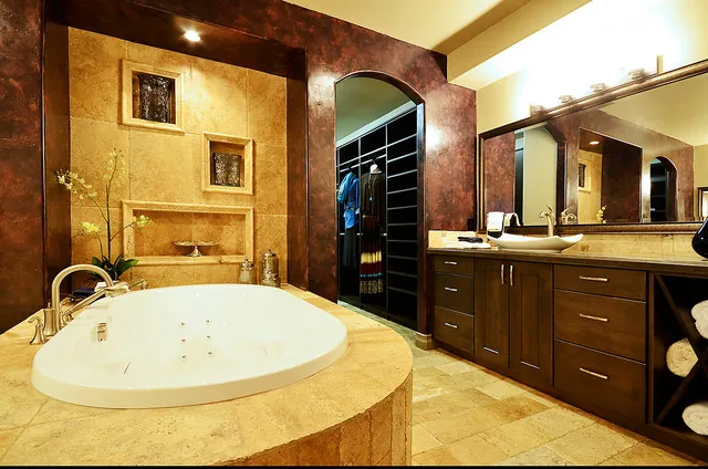 Almafi custom home — Bath Double Vanity