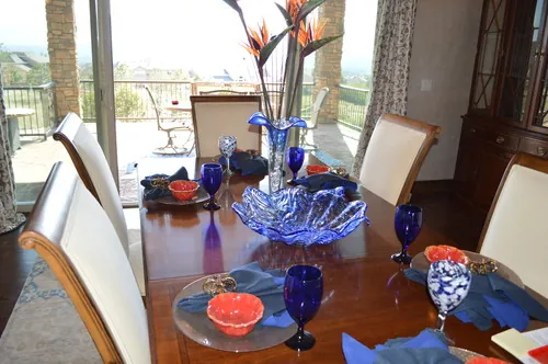 Collina custom home — Formal Dining Room Window Wall 04