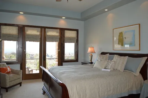 Collina custom home — Bedroom Balcony Door Elevation 09