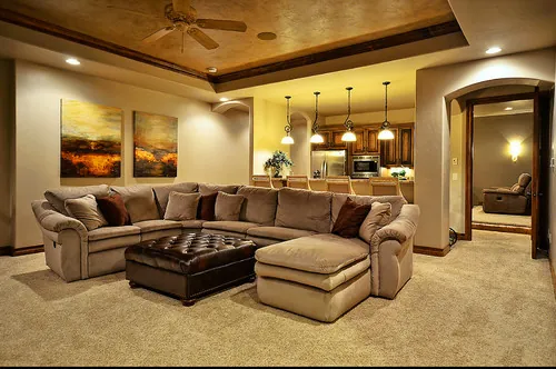 Reserve Point custom home — Lower Level Living Room Bar 18