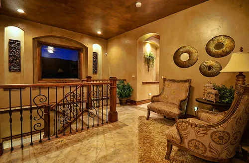Reserve Point custom home — Stair Landing Entry Transition 10