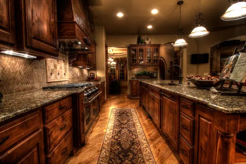 Salerno custom home — Kitchen Galley Island 04