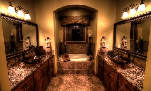 Salerno custom home — Bathroom Tub Window 09